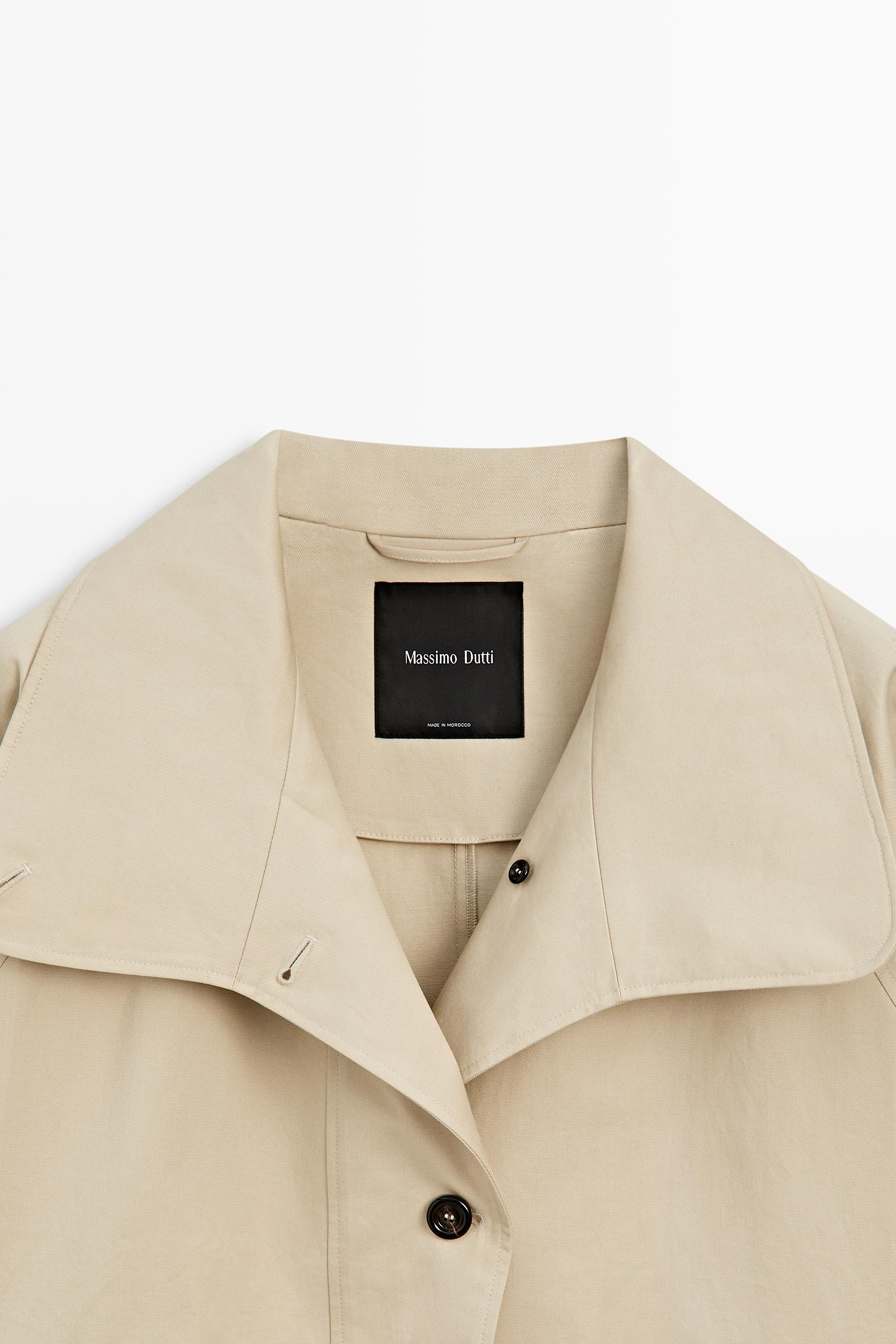 100% cotton cape jacket